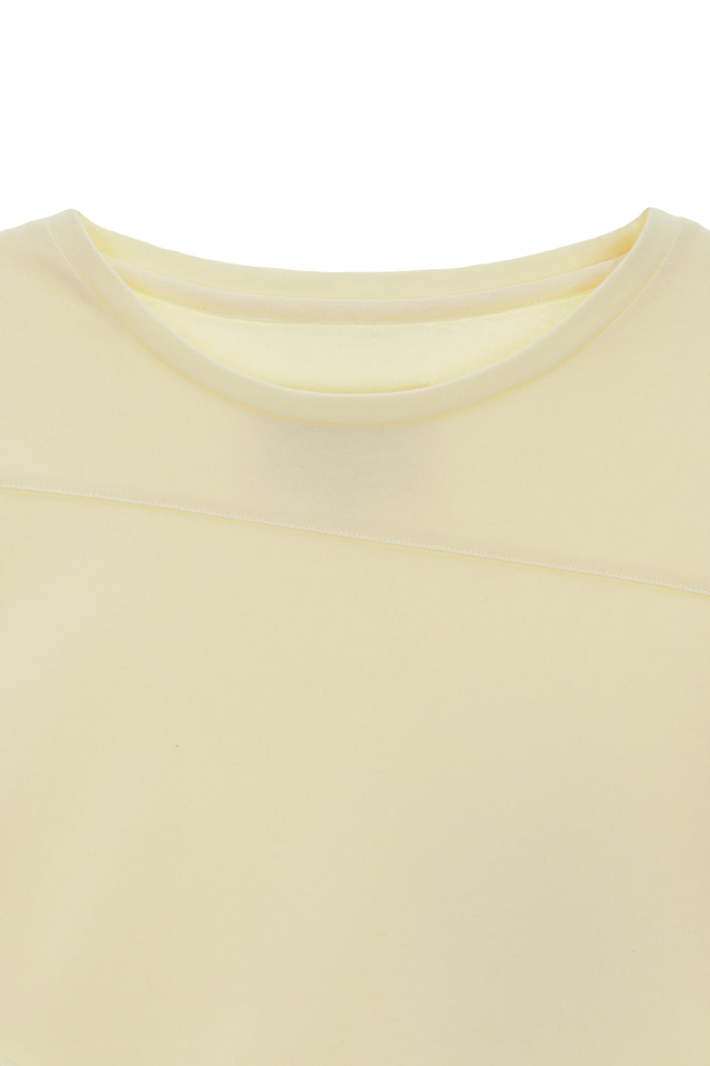 Matin Kim - Diagonal Slimfit Long Sleeve Top (Light Yellow) product image 3 | TRAB K-Fashion Australia