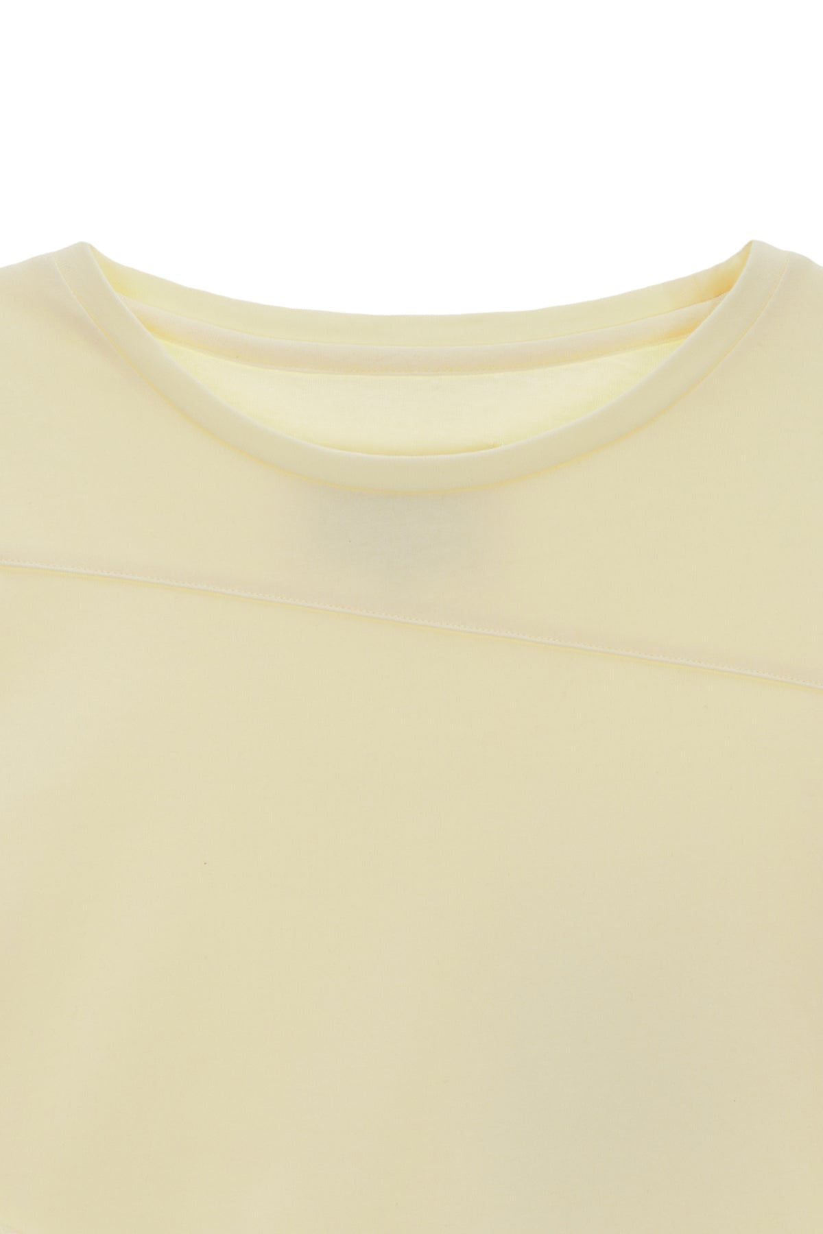 Matin Kim - Diagonal Slimfit Long Sleeve Top (Light Yellow) product image 3 | TRAB K-Fashion Australia