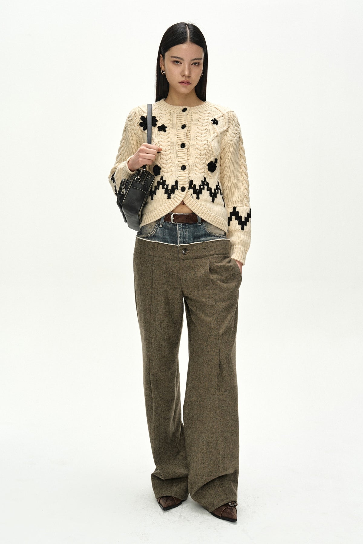 Andersson Bell - Fiori Camelia Cardigan (Ecru) product image 6 | TRAB K-Fashion Australia