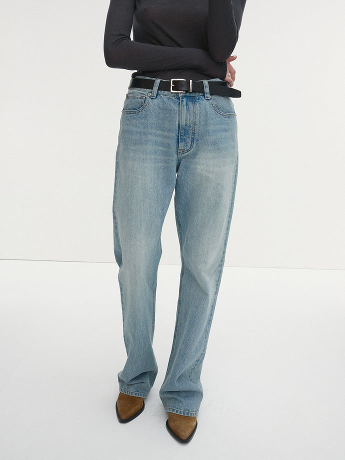 Tonywack - Straight-Leg Denim Jeans (Washed Light Blue) product image 4 | TRAB K-Fashion Australia
