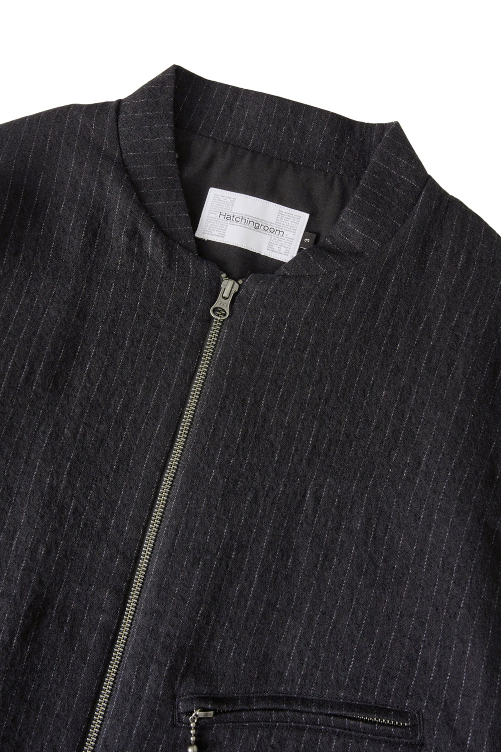 Hatchingroom - Hairy Bomber Jacket Stripe (Black) product image 3 | TRAB K-Fashion Australia