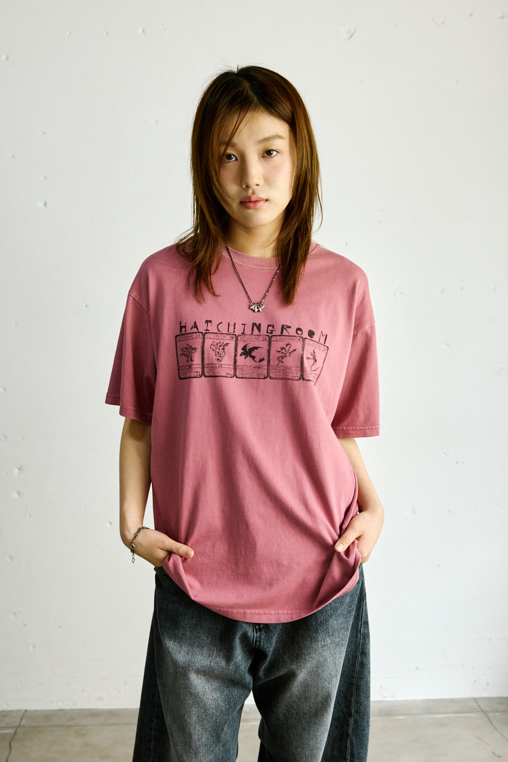 Hatchingroom - Dragon Cards Tee Vintage (Rose) product image 12 | TRAB K-Fashion Australia