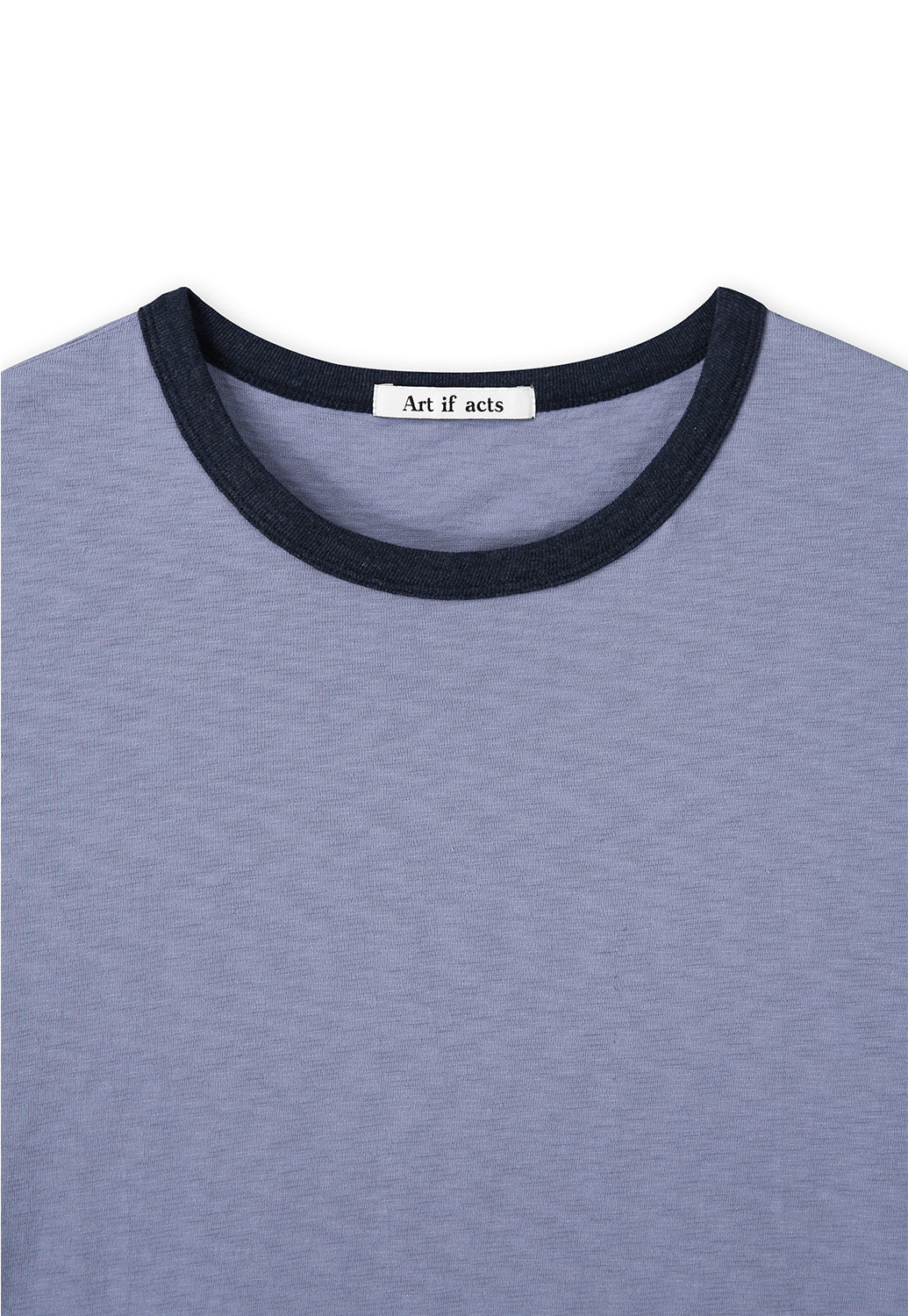 Art if acts - Slub Ringer Tee (Sky Blue/Navy) product image 8 | TRAB K-Fashion Australia