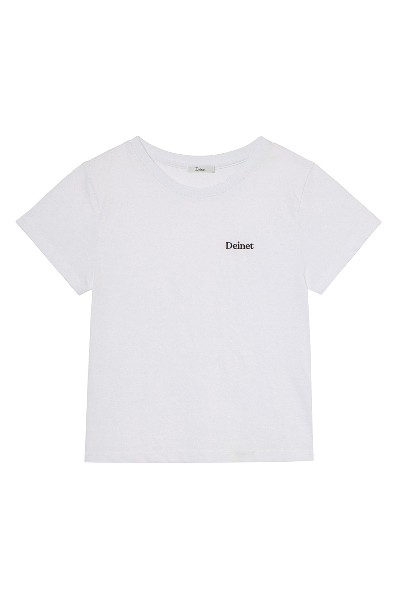 Deinet - Logo Embroidery Slimsized T-Shirt (White) product image 1 | TRAB K-Fashion Australia