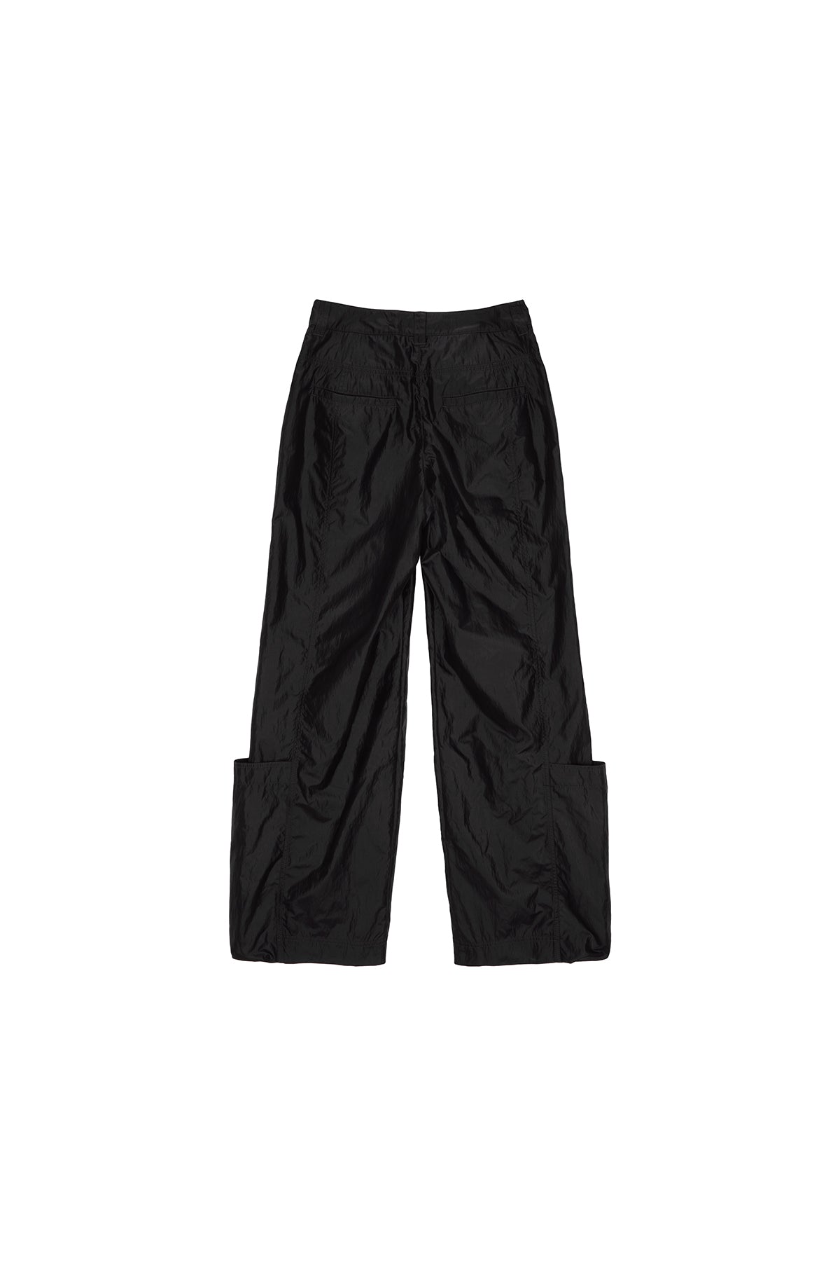 Matin Kim - Loose Pocket Nylon Pants (Black) product image 2 | TRAB K-Fashion Australia