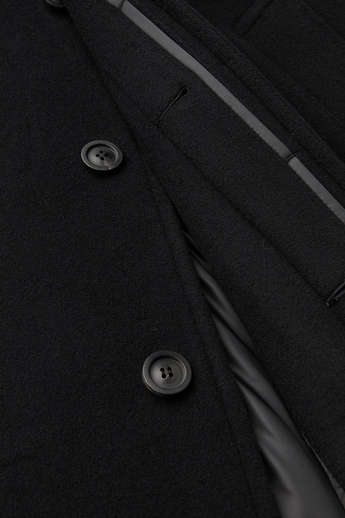 Coor - Belandi Cashmere Blend Balmacaan Coat (Black) product image 8 | TRAB K-Fashion Australia