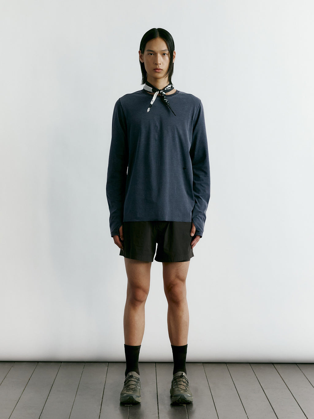 Tonywack - Tw Running Long Sleeves (Navy) product image 2 | TRAB K-Fashion Australia