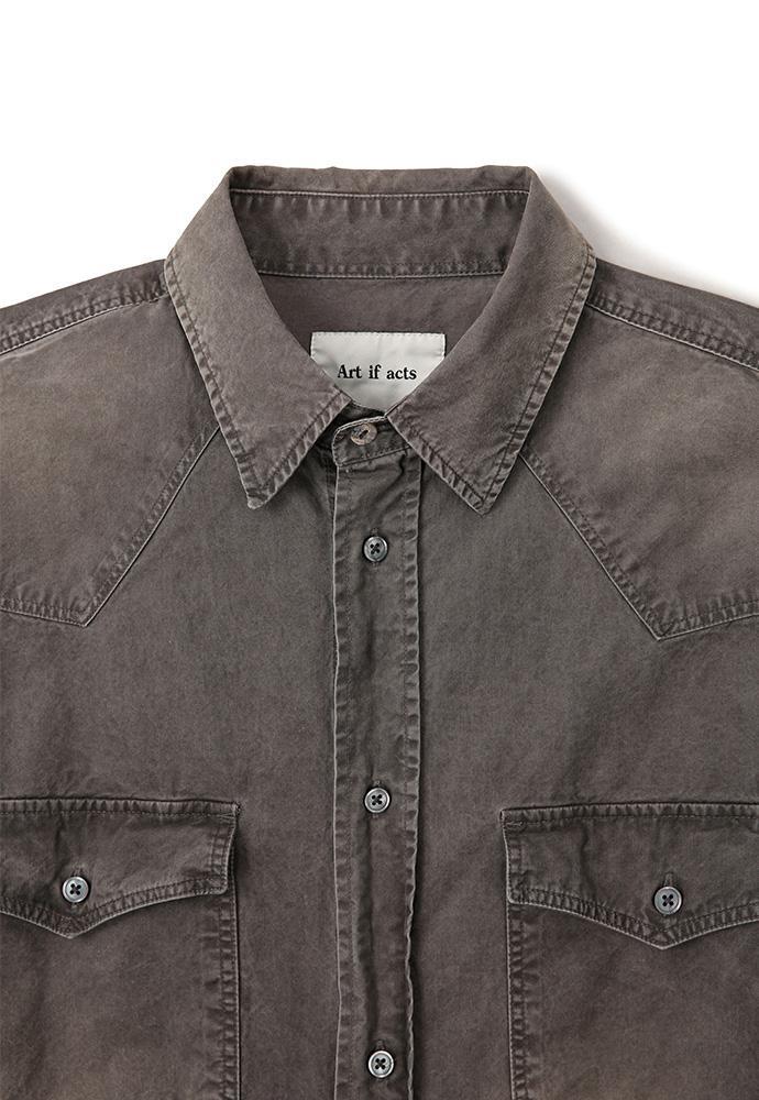 Art if acts - Vintage Western Shirt (Moss Grey) product image 10 | TRAB K-Fashion Australia