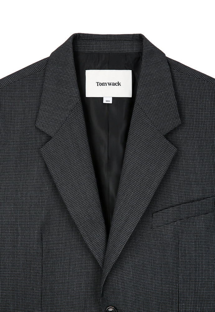 Tonywack - Signature 2-Button Blazer (Black/Grey Check) product image 8 | TRAB K-Fashion Australia