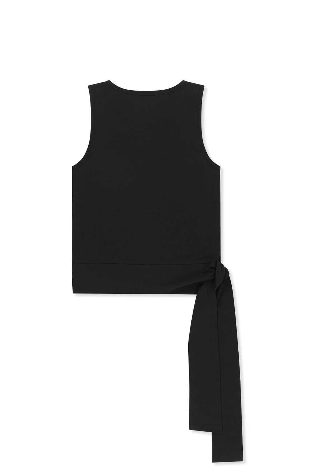 Matin Kim - Hem Tie Detail Sleeveless Top (Black) product image 2 | TRAB K-Fashion Australia