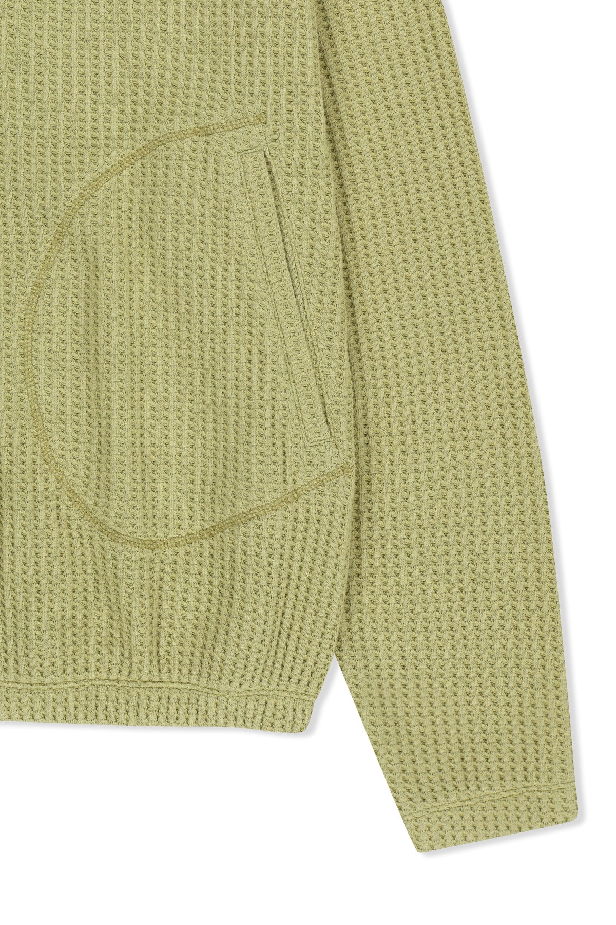 Matin Kim - Matin Logo Waffle Hoody Zip Up (Lime) product image 5 | TRAB K-Fashion Australia