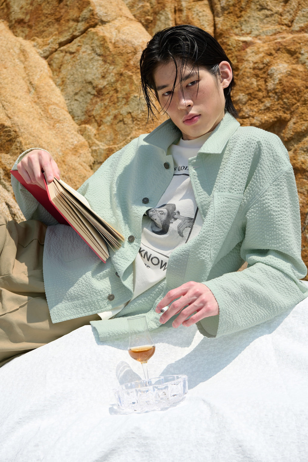 STU - Seersucker Jacket (Mint) product image 5 | TRAB K-Fashion Australia