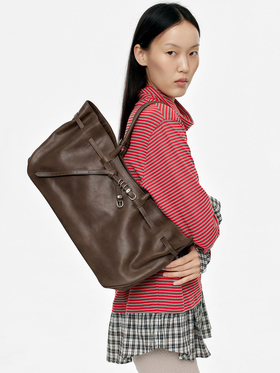 Marge Sherwood - Grandma Used Bag Large (Washed Brown Pull-Up) product image 2 | TRAB K-Fashion Australia