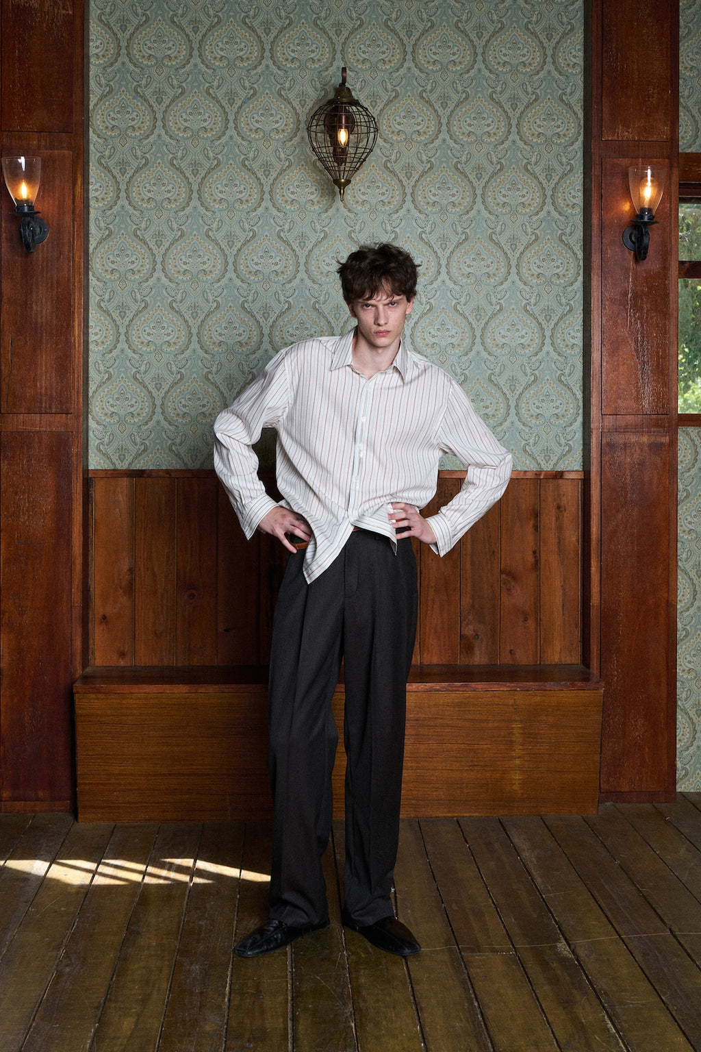 STU - Extra Button Shirt (White) product image 1 | TRAB K-Fashion Australia