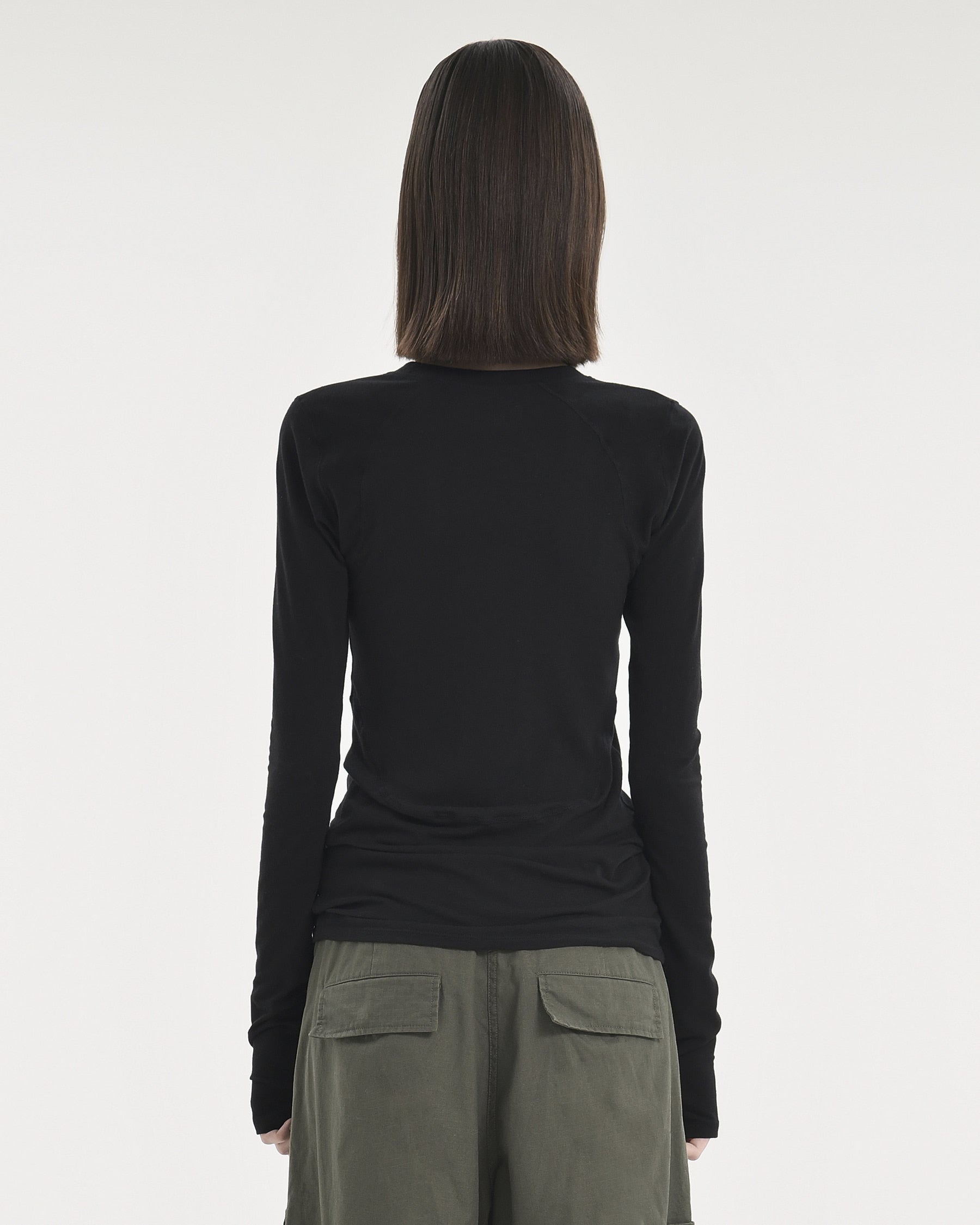 Brownyard - 23fw W Line Long Sleeves (Black) product image 3 | TRAB K-Fashion Australia