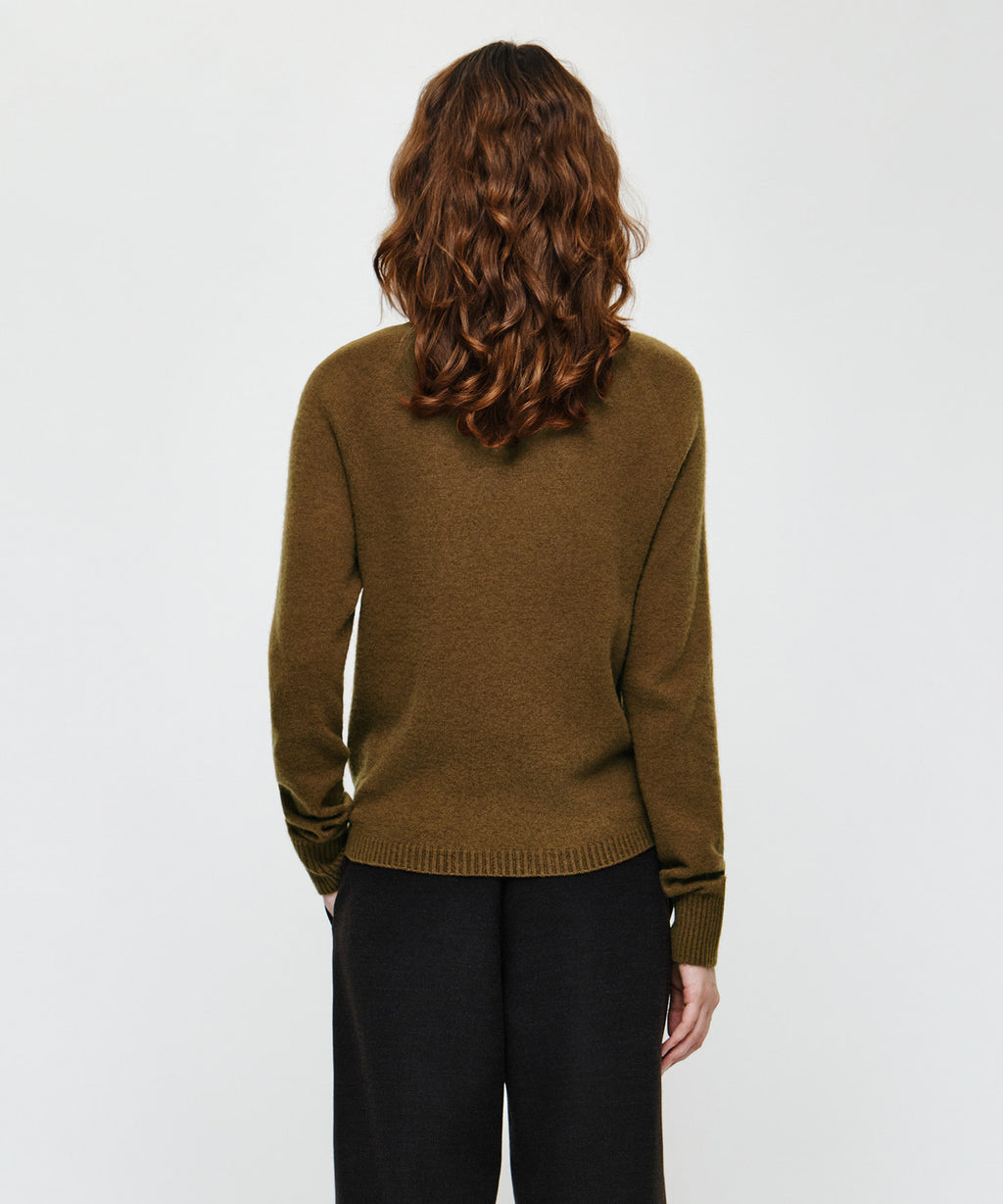 Marithe & Francois Girbaud - Premium Merino Wool Half Neck Knit (Brown) product image 3 | TRAB K-Fashion Australia