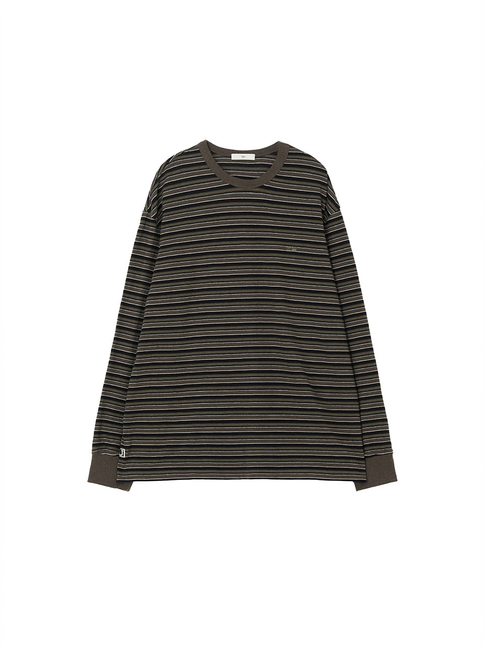 Kijun - Fresh Border Long Sleeve Tee (Brown) product image 6 | TRAB K-Fashion Australia