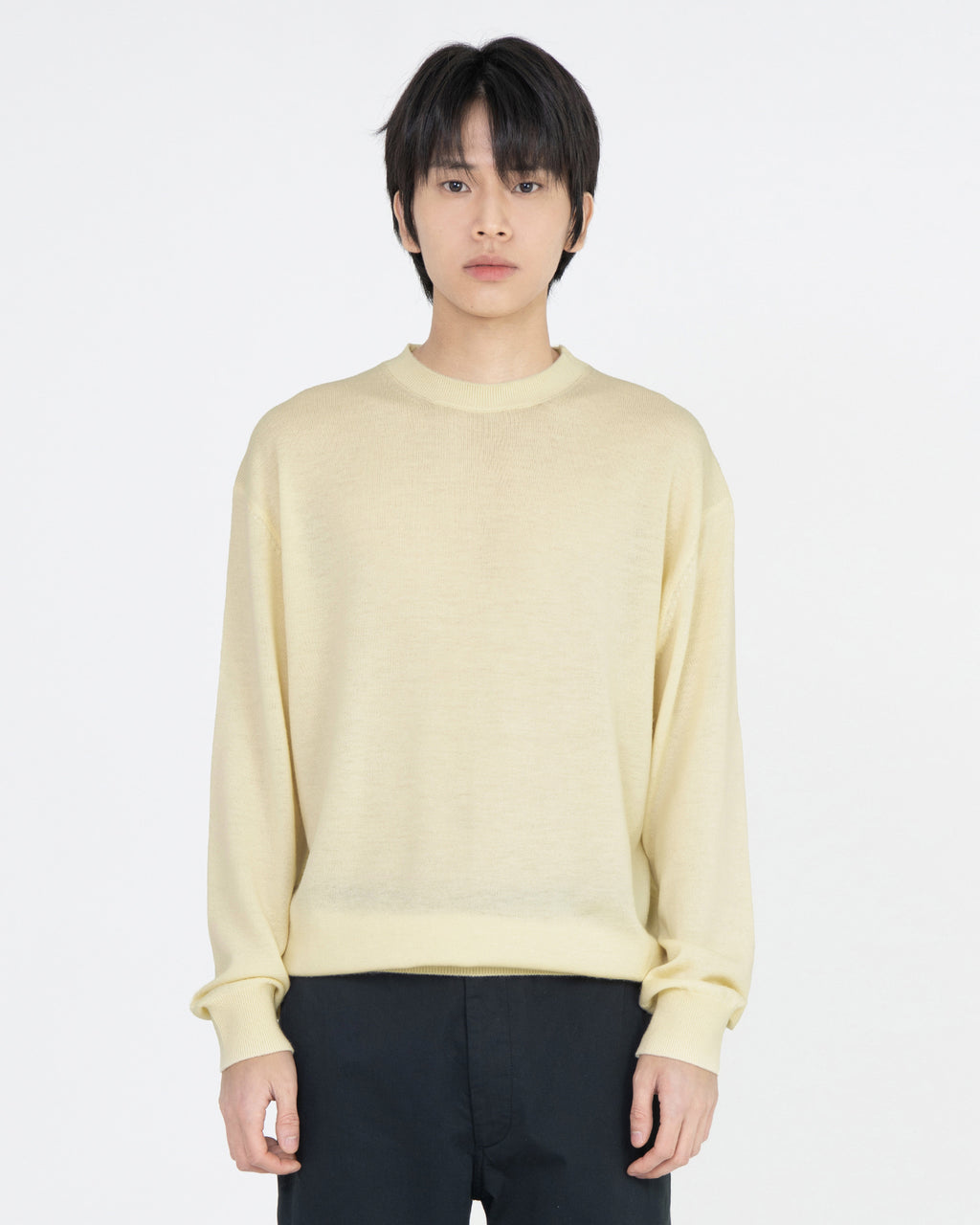 Brownyard - Crewneck Knit (Light Yellow) product image 1 | TRAB K-Fashion Australia