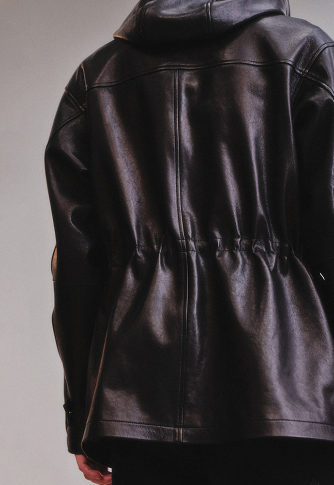 Art if acts - Vegetable Leather Rain Coat (Black) product image 4 | TRAB K-Fashion Australia