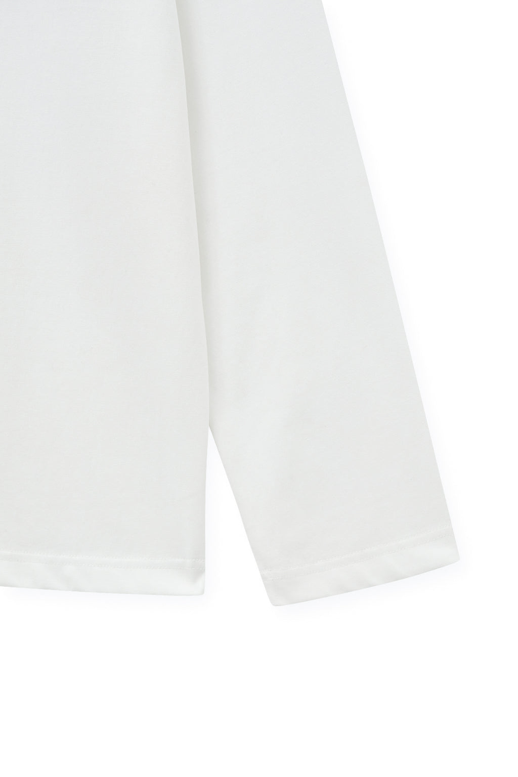 Matin Kim - Jacquard Graphic Long Sleeve Top (White) product image 4 | TRAB K-Fashion Australia