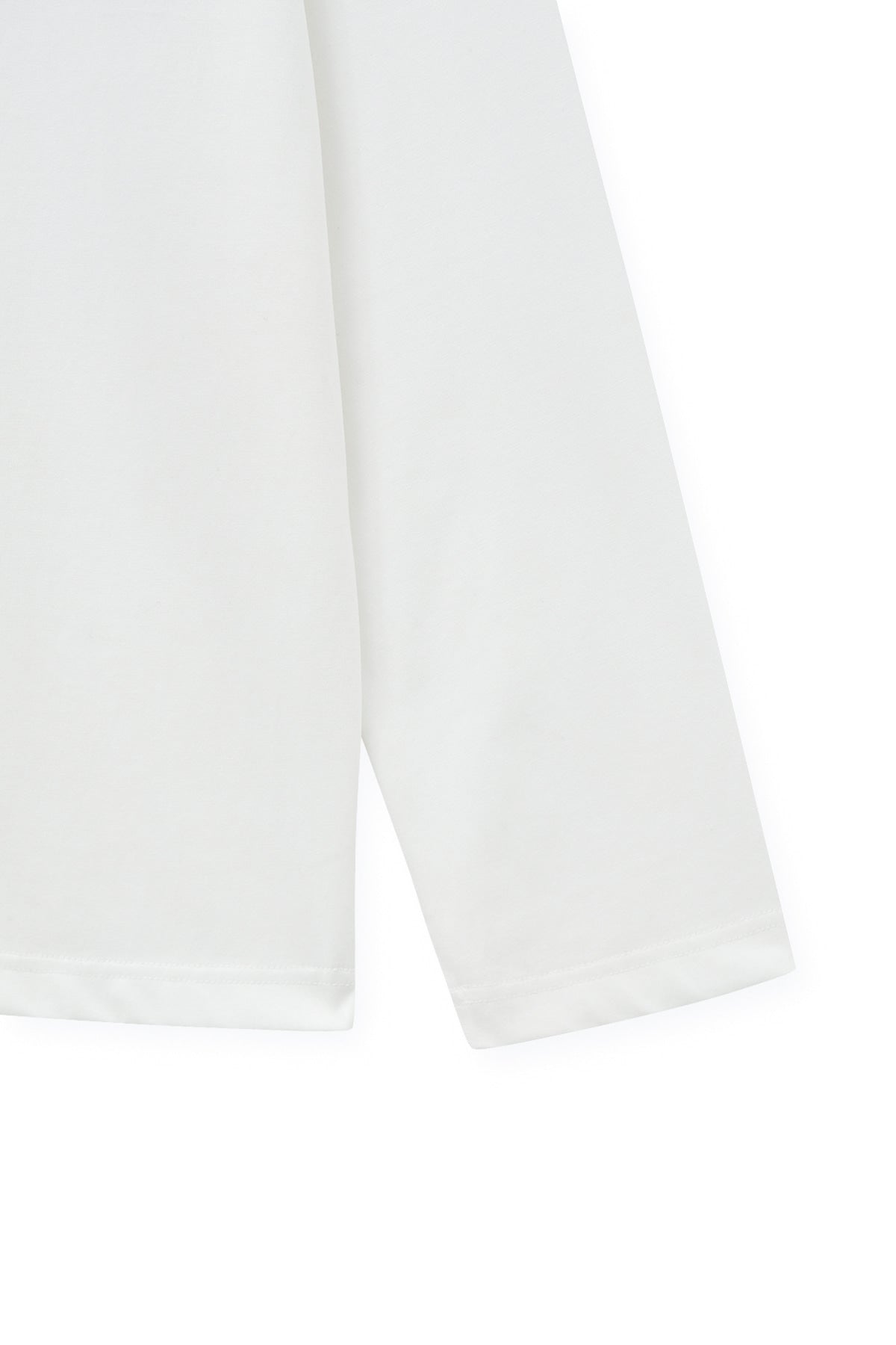 Matin Kim - Jacquard Graphic Long Sleeve Top (White) product image 4 | TRAB K-Fashion Australia