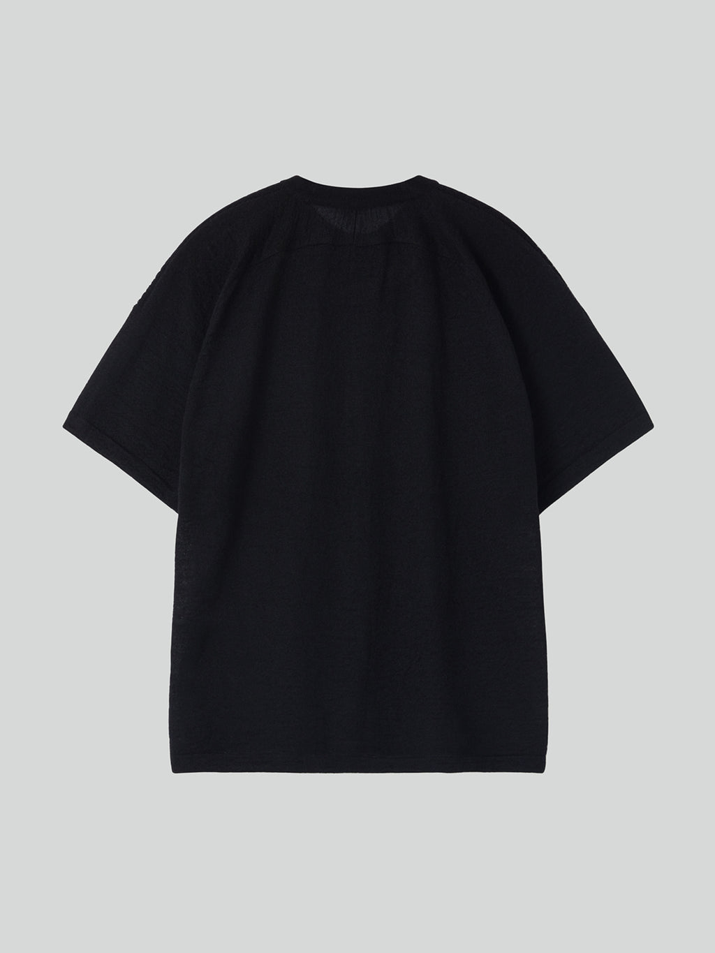 Recto - Rc Sheer Short Sleeve Knit Top (Black) product image 11 | TRAB K-Fashion Australia