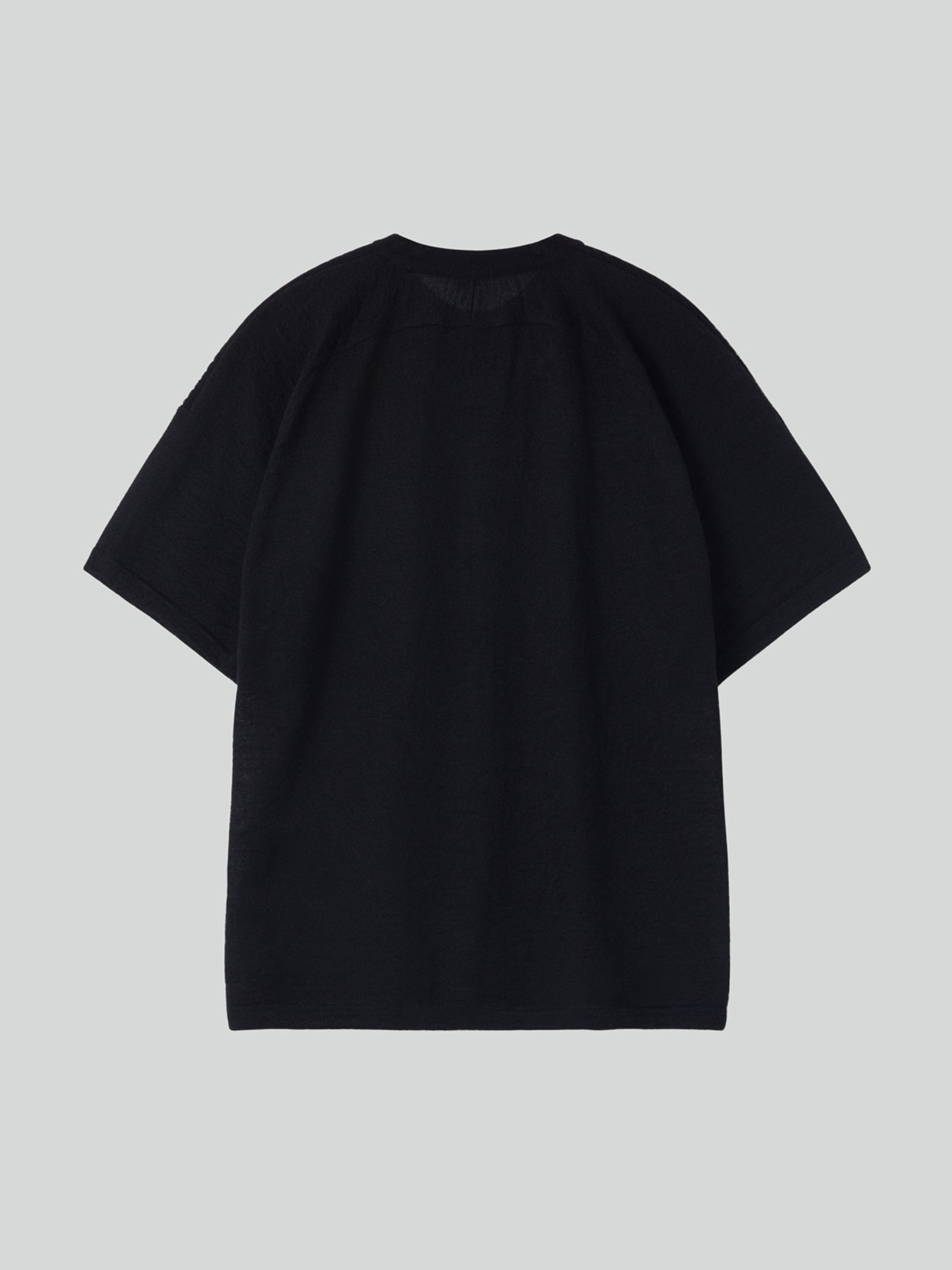 Recto - Rc Sheer Short Sleeve Knit Top (Black) product image 11 | TRAB K-Fashion Australia