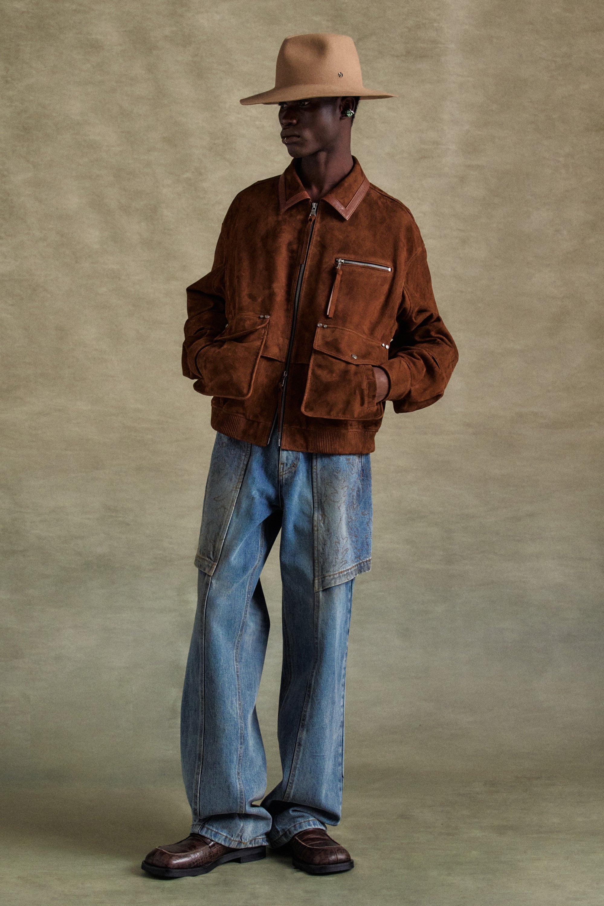 Andersson Bell - Embroidery Wrap Jeans (Washed Blue) product image 6 | TRAB K-Fashion Australia