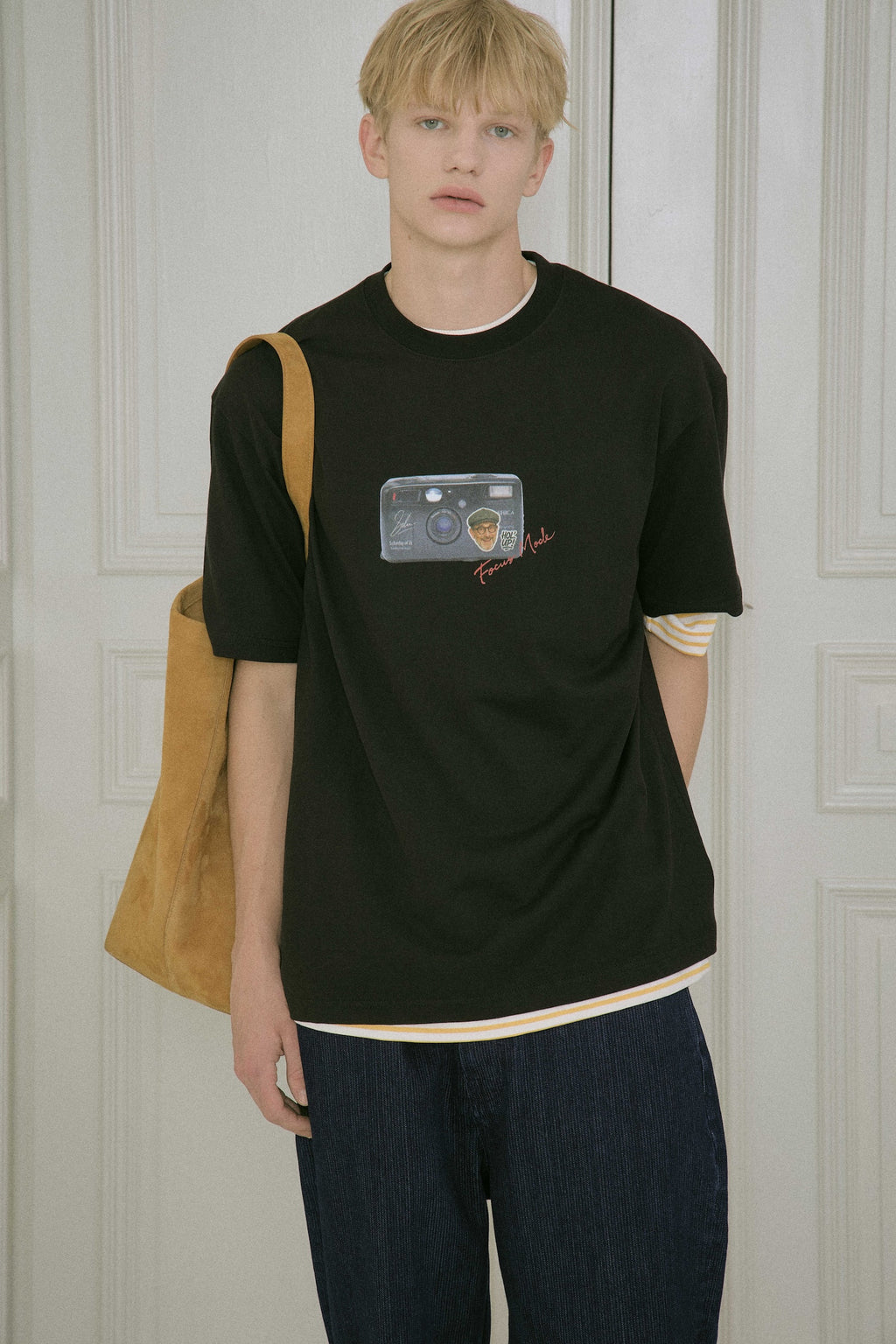 STU - Camera Printing T-Shirt (Black) product image 8 | TRAB K-Fashion Australia