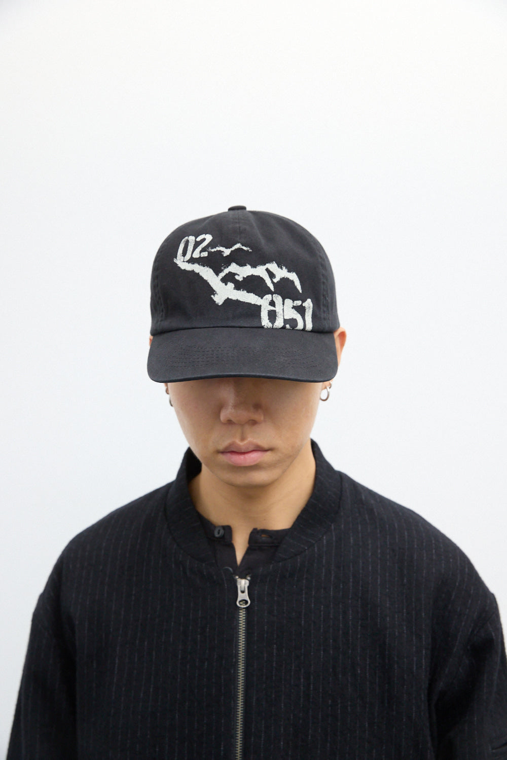 Hatchingroom - Seagull Stencil Cap Washed (Black) product image 5 | TRAB K-Fashion Australia