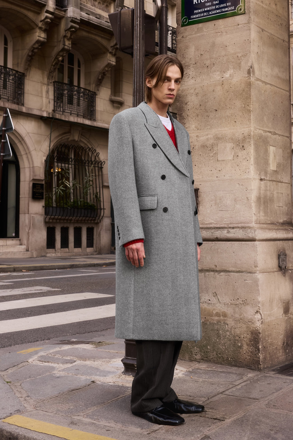 STU - Inverted Double Coat In Light (Grey) product image 8 | TRAB K-Fashion Australia