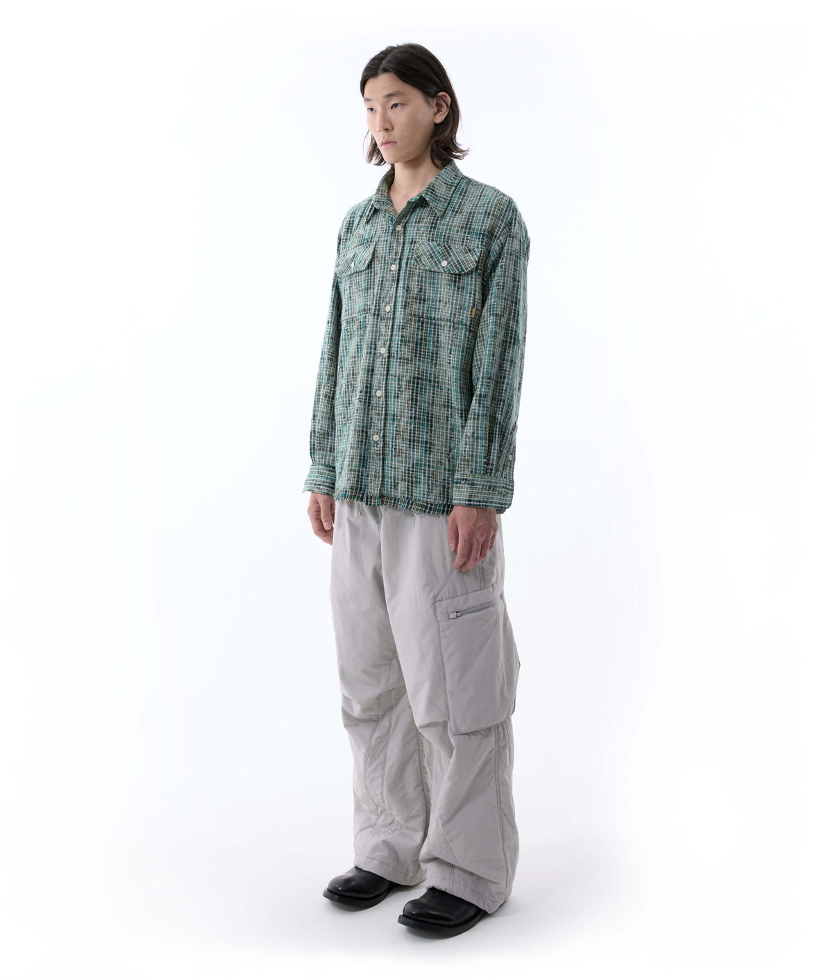 XLIM - Ep.10 05 Trousers (Light Gray) product image 2 | TRAB K-Fashion Australia