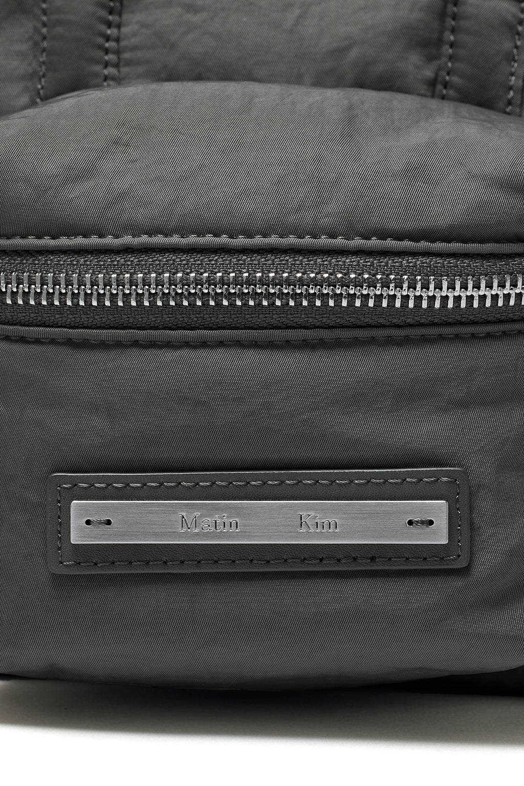 Matin Kim - Padded Cargo Two Way Mini Bag (Charcoal) product image 3 | TRAB K-Fashion Australia