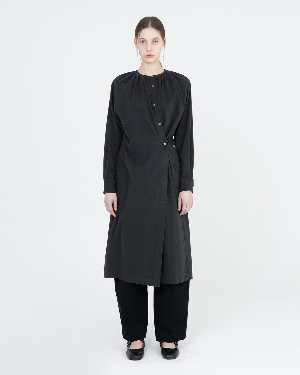 Brownyard - Gathered Dress (Black) product image 2 | TRAB K-Fashion Australia