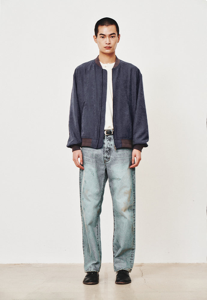 Art if acts - Vintage Cupra Blouson (Vintage Navy) product image 2 | TRAB K-Fashion Australia