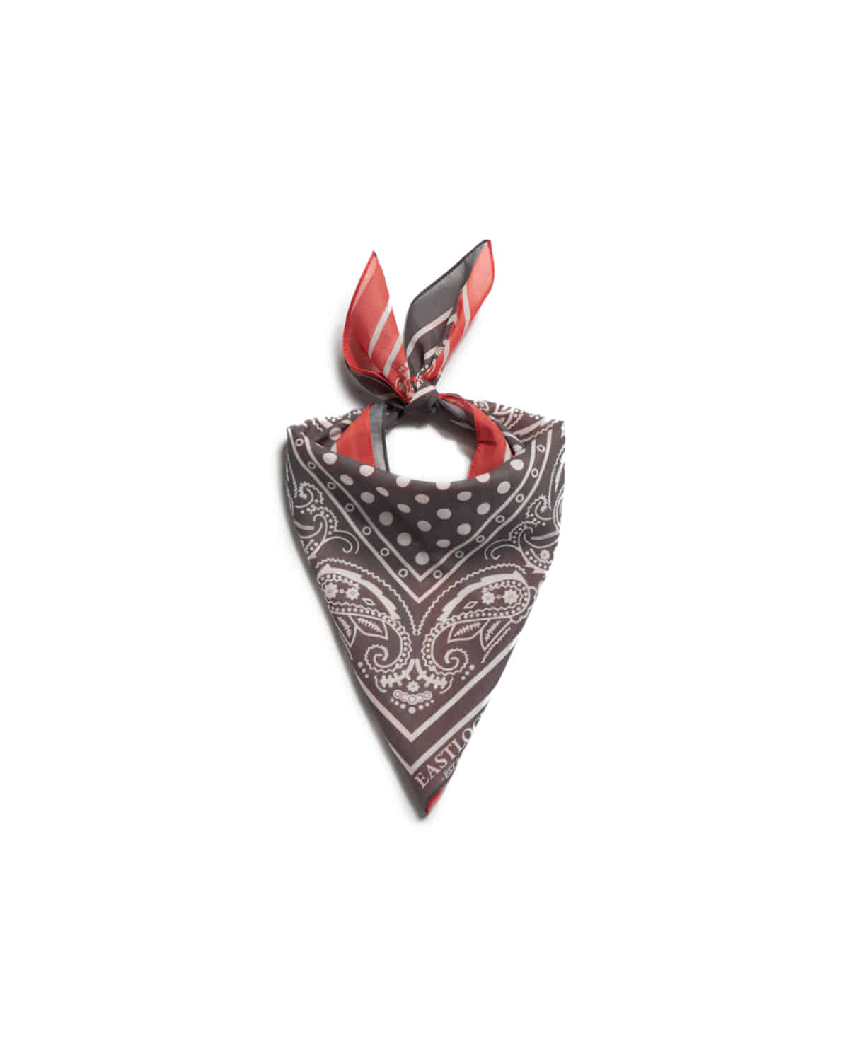 Eastlogue - Square Silk Scarf (Salmon & Brown) product image 6 | TRAB K-Fashion Australia