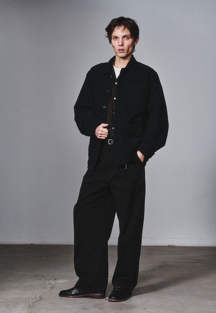 Art if acts - Washed Moleskin French Work Jacket (Faded Black) product image 3 | TRAB K-Fashion Australia