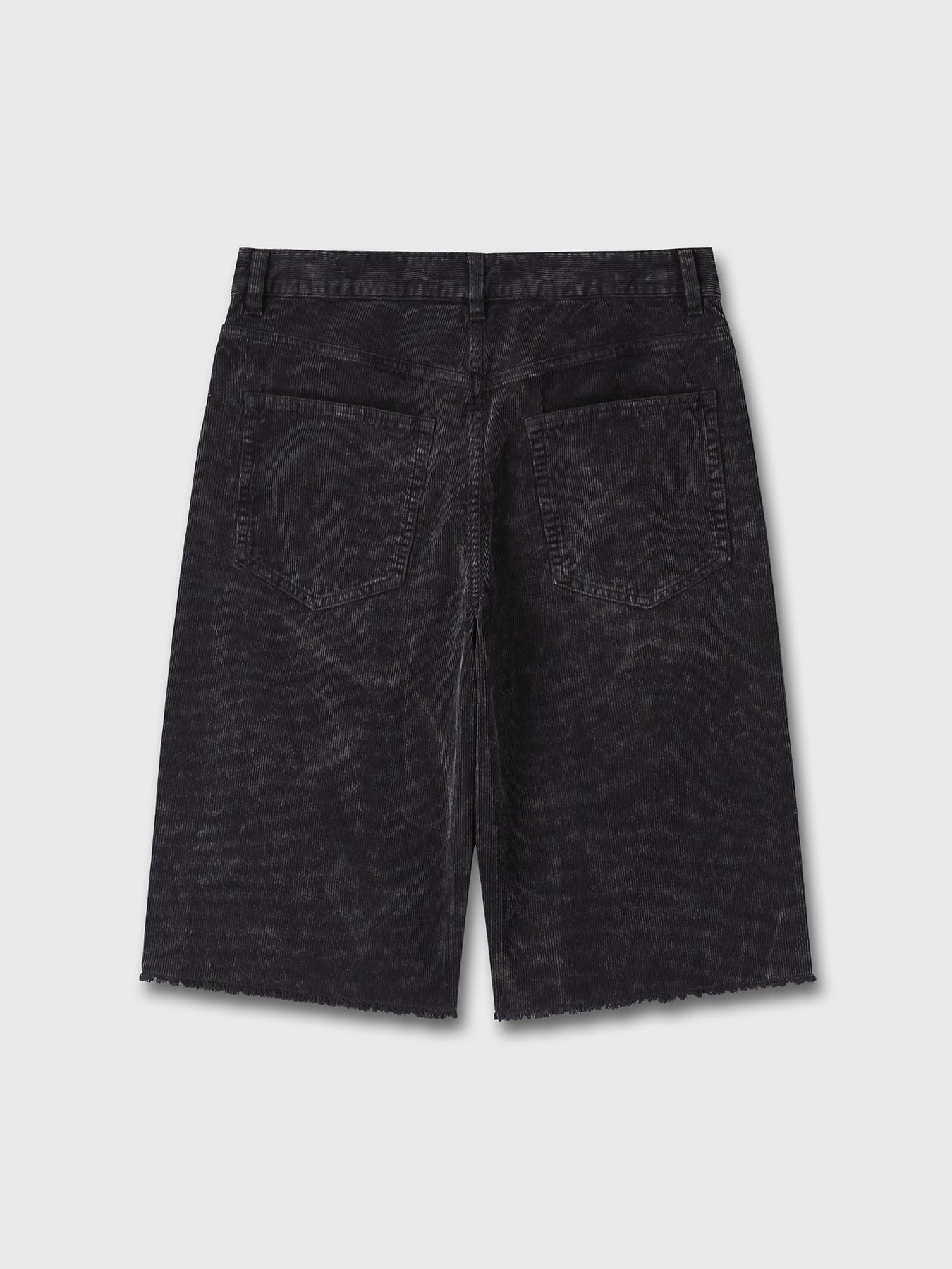 Tonywack - Raw-Hem Overdye Corduroy Shorts (Carbon Pigment) product image 7 | TRAB K-Fashion Australia