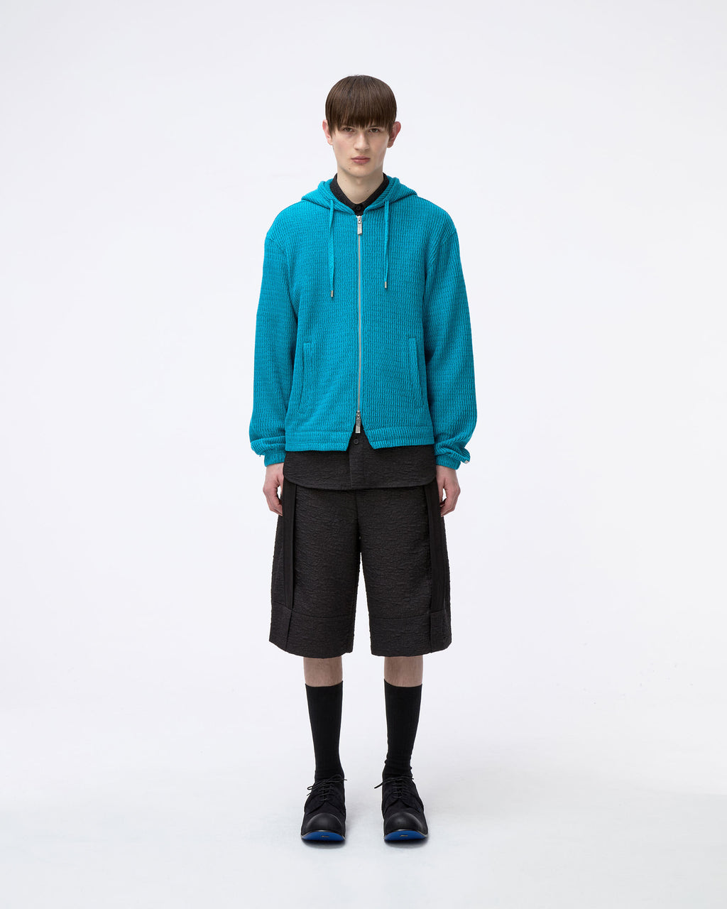 Ader Error - Lunel Hoodie Zip-Up Product. 30 (Turquoise) product image 2 | TRAB K-Fashion Australia