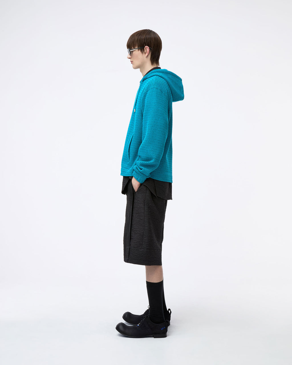 Ader Error - Lunel Hoodie Zip-Up Product. 30 (Turquoise) product image 4 | TRAB K-Fashion Australia