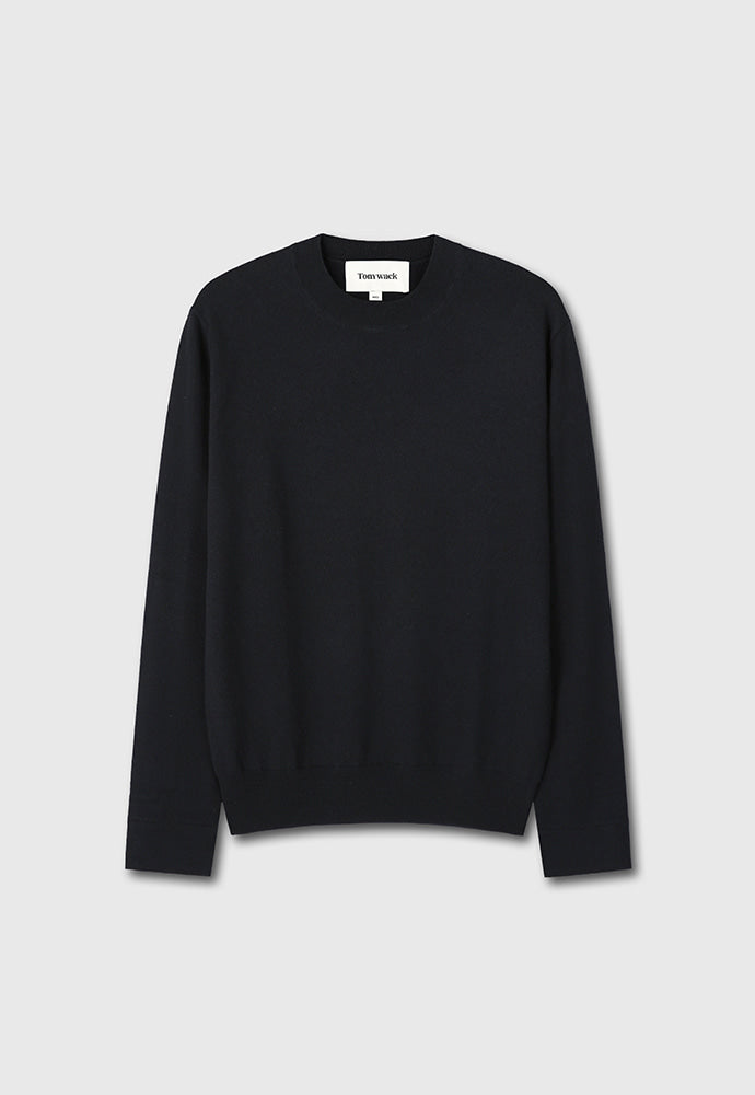 Tonywack - Super Fine Wool Cuffs Button Knit (Dark Navy) product image 7 | TRAB K-Fashion Australia