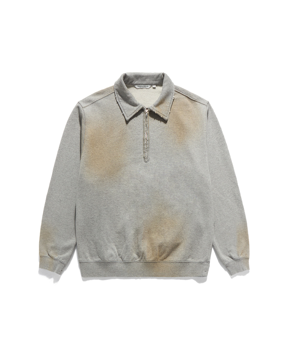 Eastlogue - Cut Out Collar Half Zip Up Sweat (Melange Grey) product image 2 | TRAB K-Fashion Australia