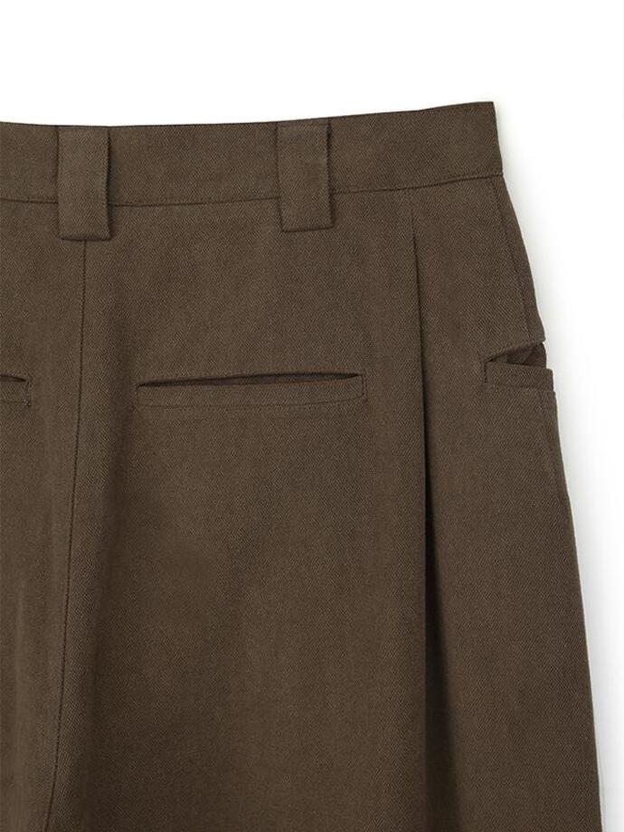Art if acts - Pocket On Tuck Pants (Brown) product image 11 | TRAB K-Fashion Australia