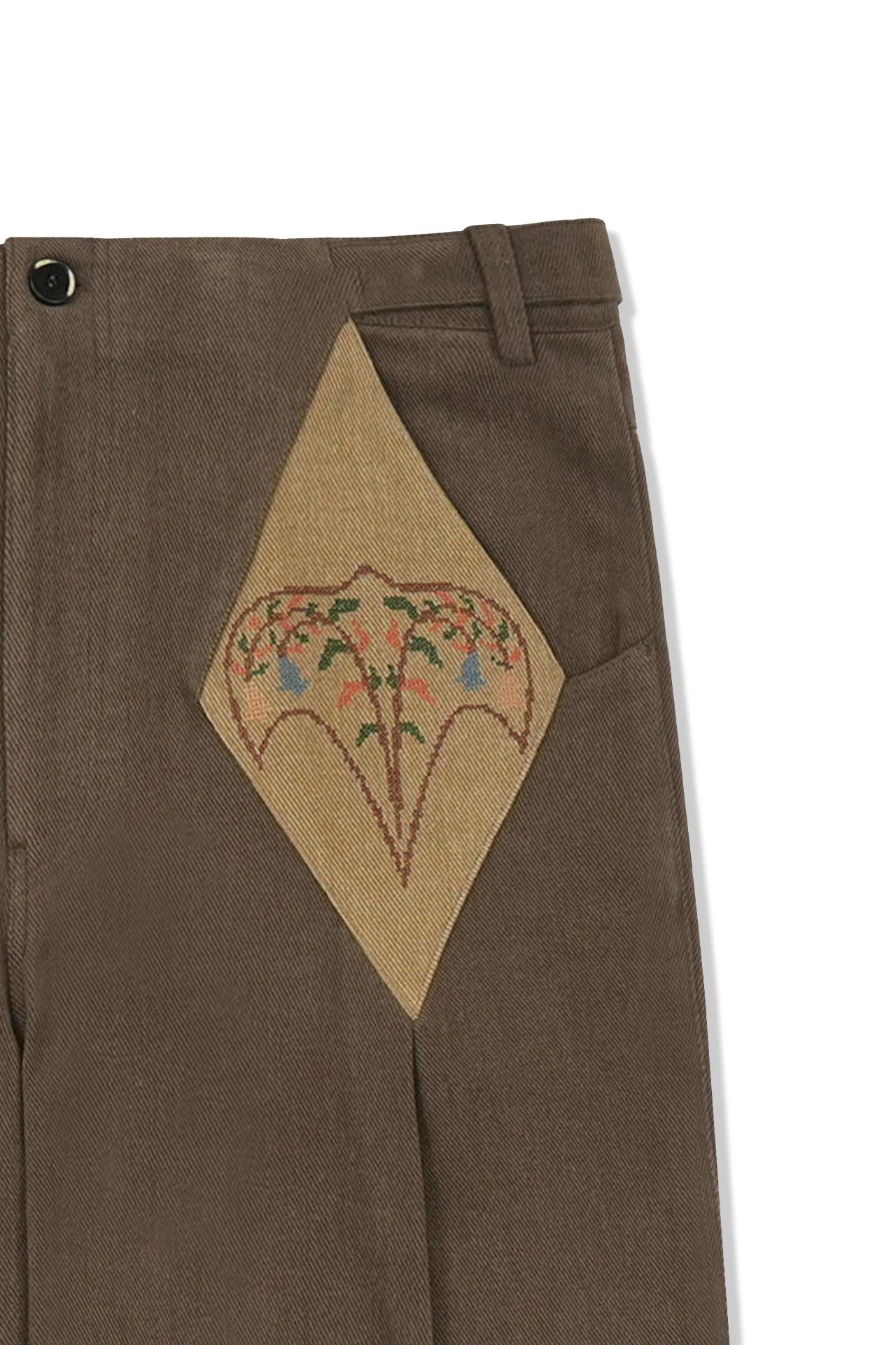Ioedle - Kite Flying Tuck Pants (Brown) product image 5 | TRAB K-Fashion Australia