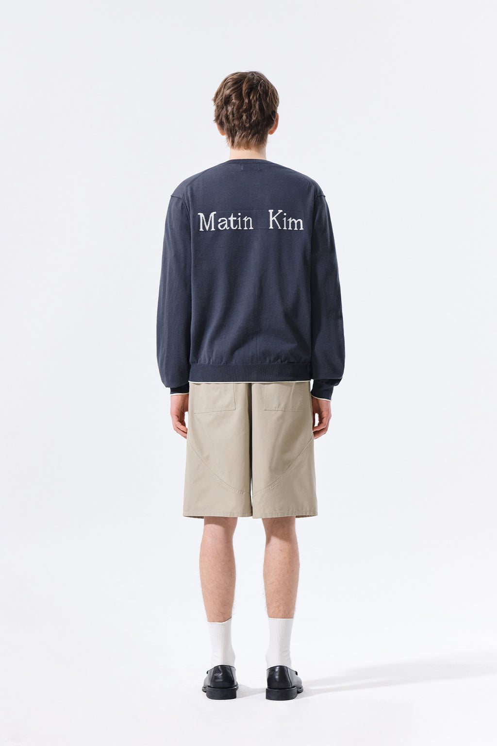 Matin Kim - Curved Seam Bermuda Pants (Beige) product image 8 | TRAB K-Fashion Australia