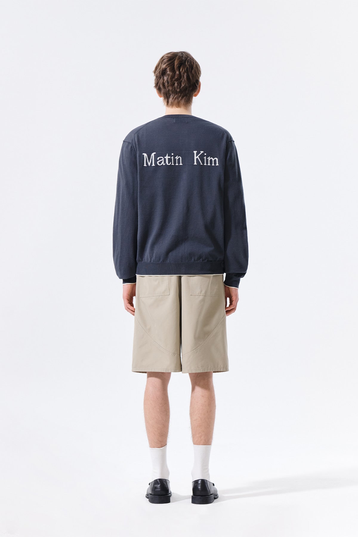 Matin Kim - Curved Seam Bermuda Pants (Beige) product image 8 | TRAB K-Fashion Australia