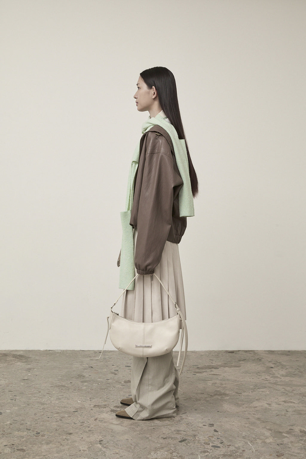 Matin Kim - Bolero Knit Muffler (Light Green) product image 6 | TRAB K-Fashion Australia