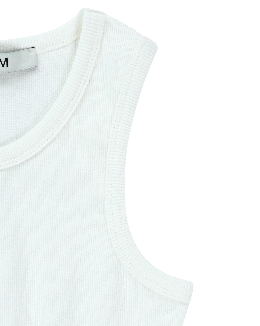Kimhe Kim - Mini Heart Embroidered Sleeveless Jersey Top (White) product image 4 | TRAB K-Fashion Australia