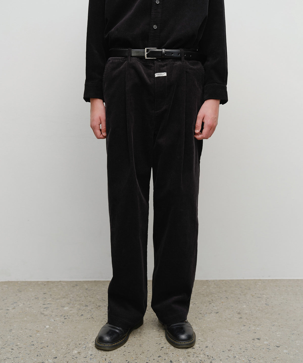 Marithe & Francois Girbaud - Corduroy Pants (Black) product image 1 | TRAB K-Fashion Australia