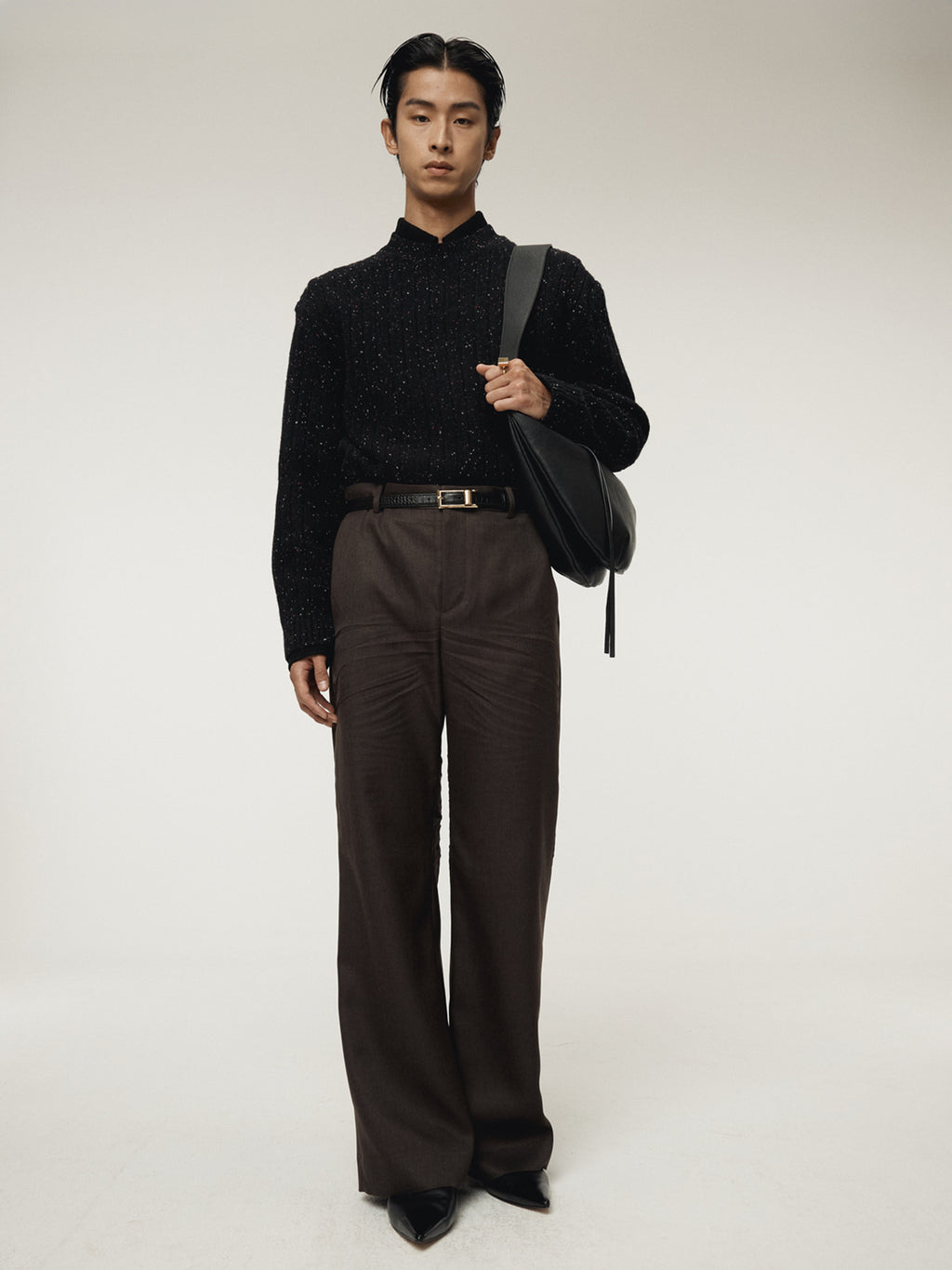 Recto - Crease Detail Flare Pants (Vintage Brown) product image 7 | TRAB K-Fashion Australia